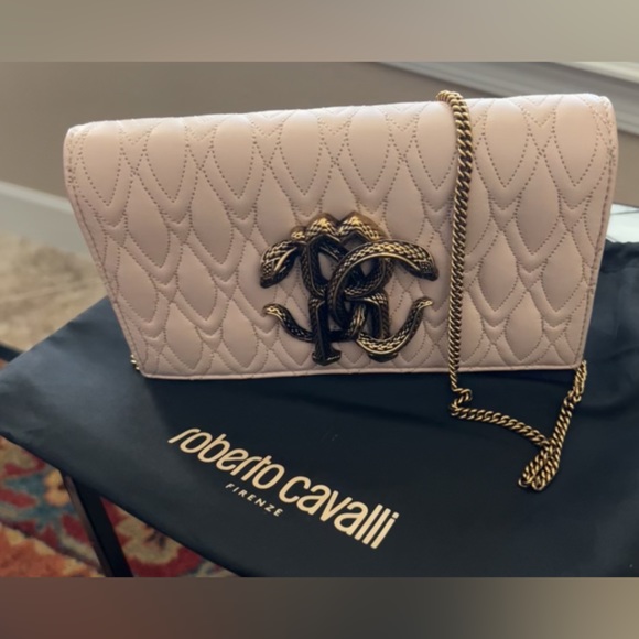 Roberto Cavalli Mirror Snake Shoulder Bag - Picture 4 of 5